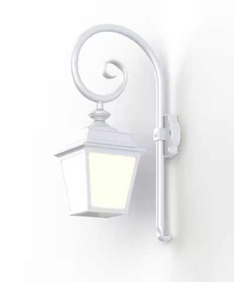 Place Des Vosges 1 Tradition Opal Glass Swan Neck Wall Bracket