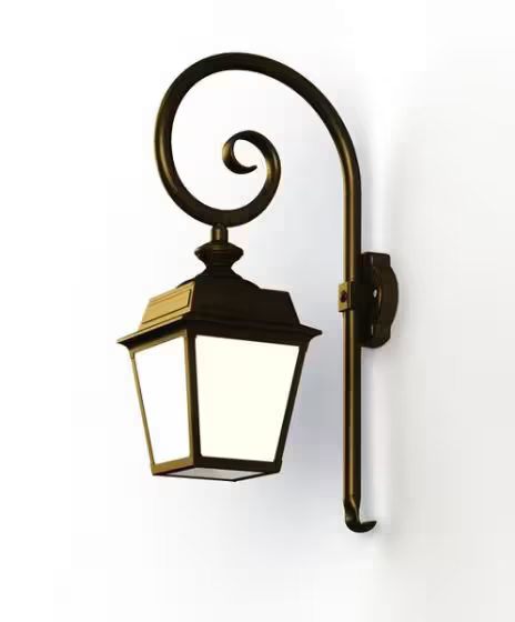 Place Des Vosges 1 Tradition Opal Glass Swan Neck Wall Bracket