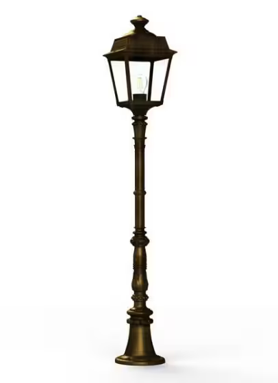 Place Des Vosges 1 Tradition Medium Clear Glass Lamp Post