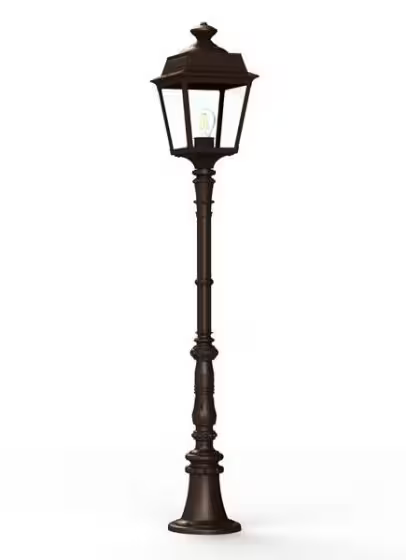 Place Des Vosges 1 Tradition Medium Clear Glass Lamp Post