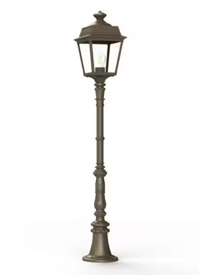 Place Des Vosges 1 Tradition Medium Clear Glass Lamp Post