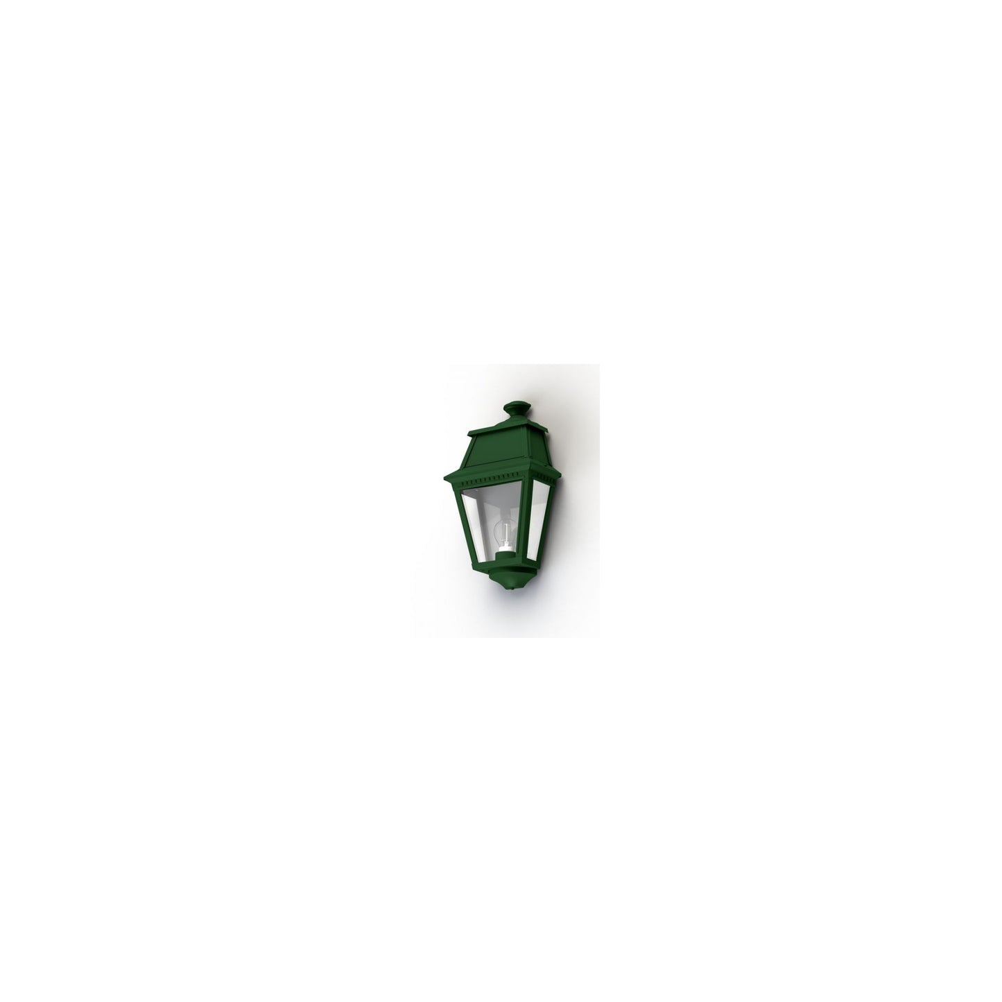Avenue 2 Model 3 Clear Glass E27 Wall Bracket with Spot-Welded Sheet Metal
