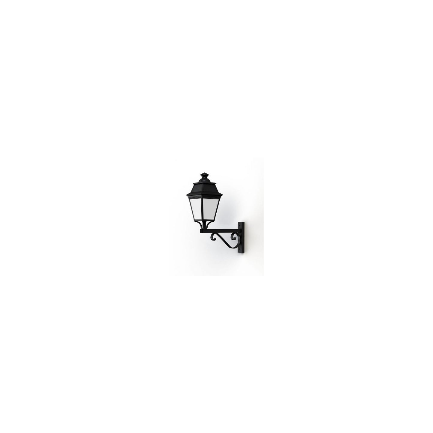 Avenue 3 Model 12 Upwards Wall Bracket with Opal Diffuser