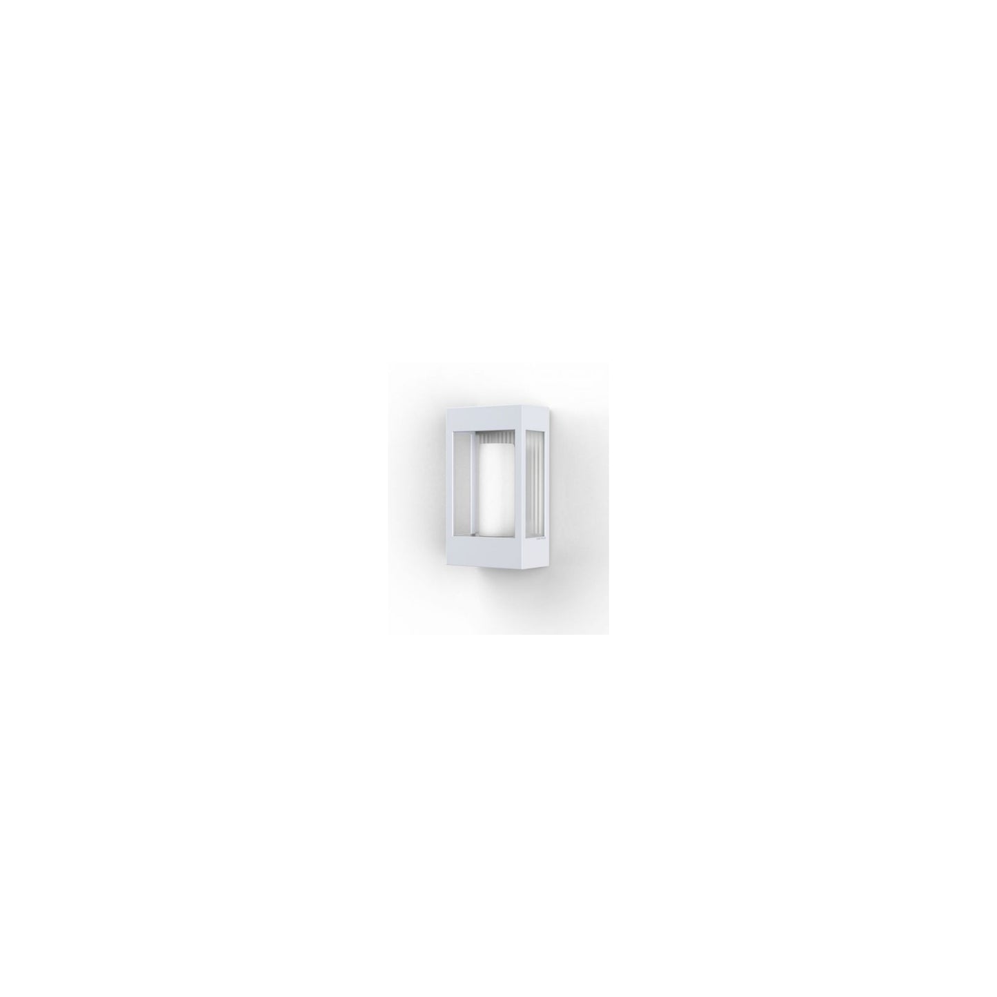 Brick Clear Glass Decorative Wall Light with Polycarbonate Removable Bulb Cover