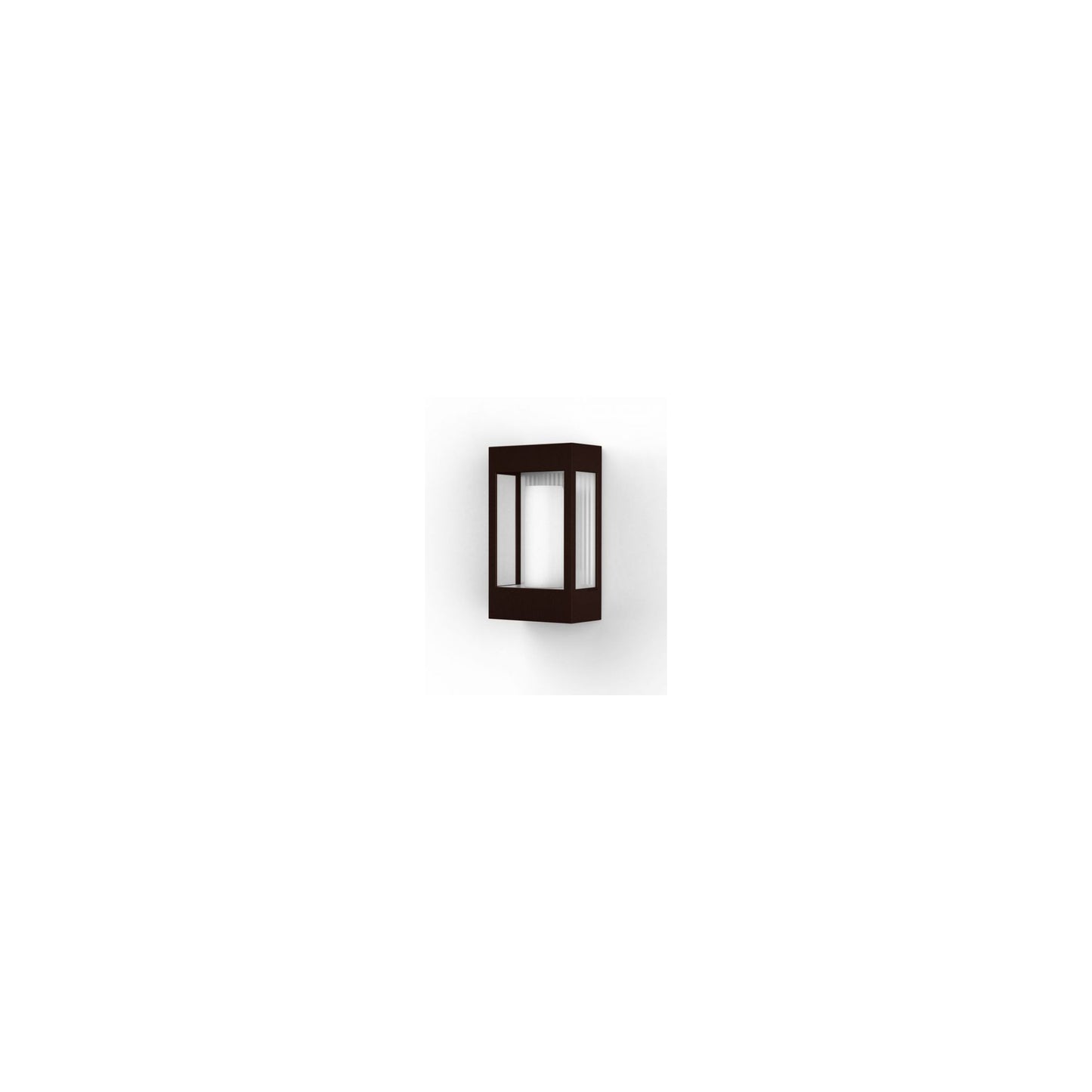 Brick Clear Glass Decorative Wall Light with Polycarbonate Removable Bulb Cover