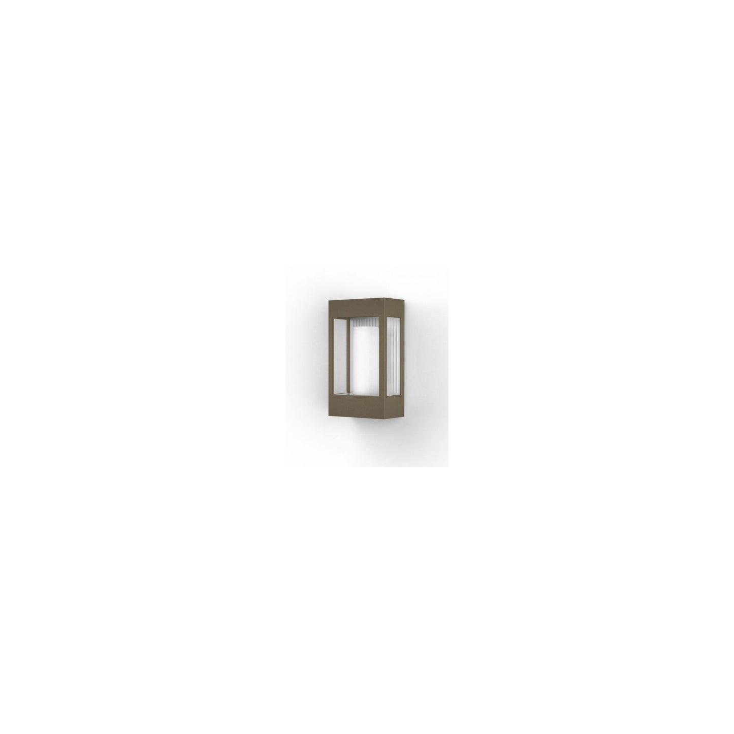 Brick Clear Glass Decorative Wall Light with Polycarbonate Removable Bulb Cover