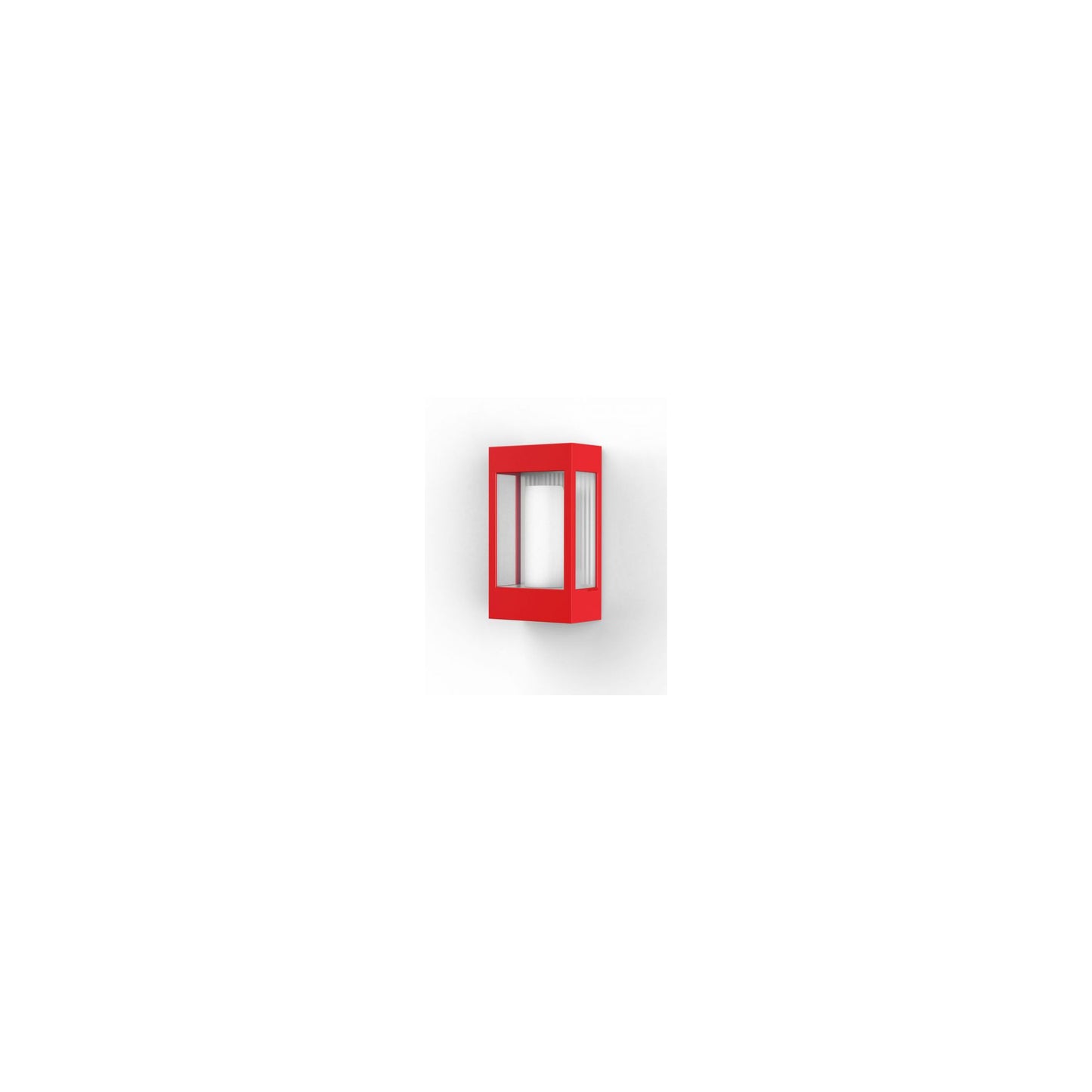 Brick Clear Glass Decorative Wall Light with Polycarbonate Removable Bulb Cover