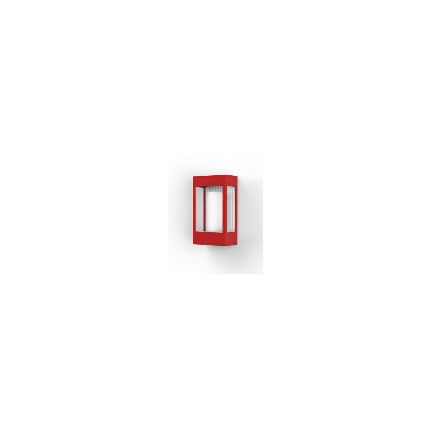 Brick Clear Glass Decorative Wall Light with Polycarbonate Removable Bulb Cover