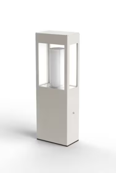 Brick Small Clear Glass Bollard