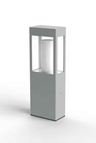 Brick Small Clear Glass Bollard
