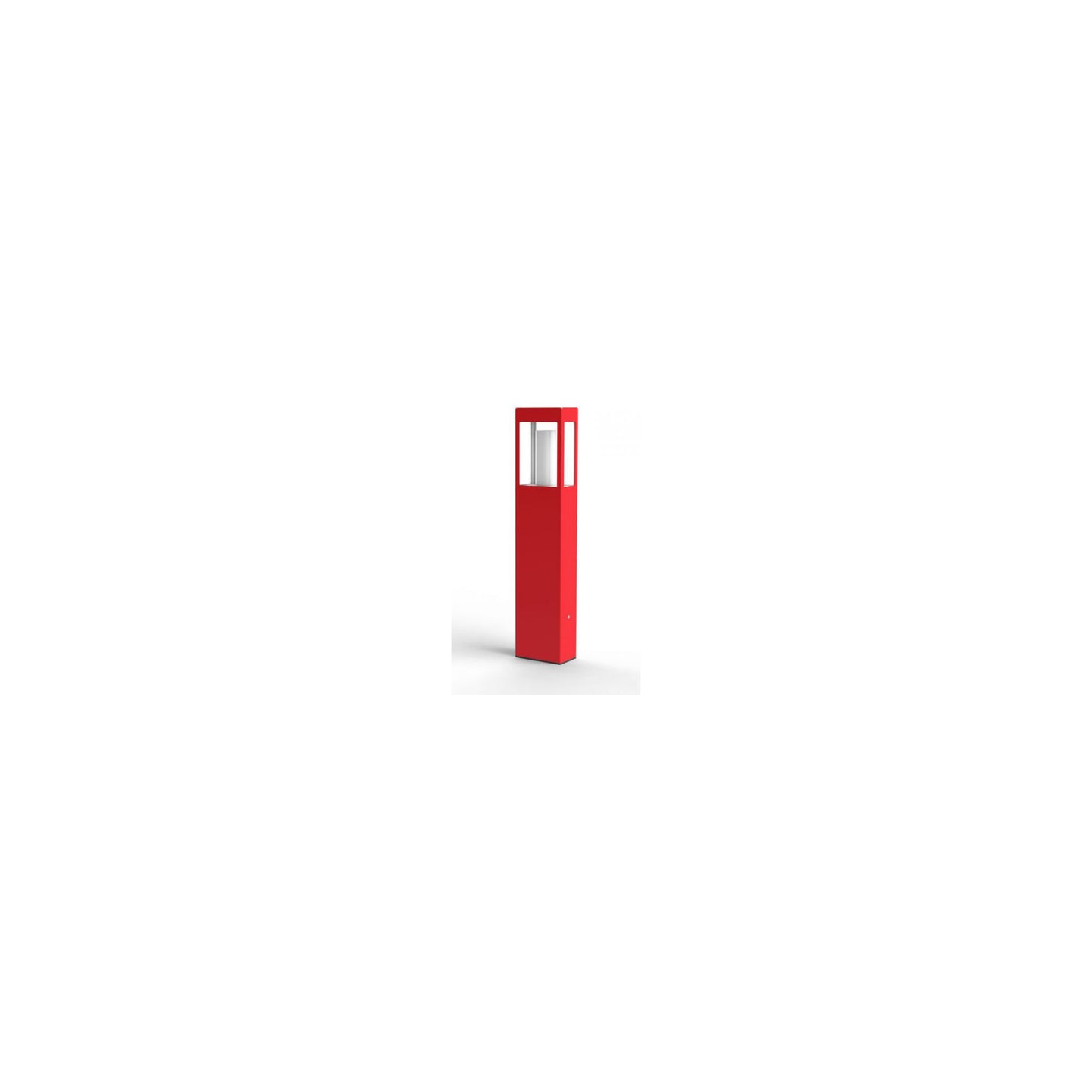 Brick Large Clear Glass Bollard with Removable Bulb Cover