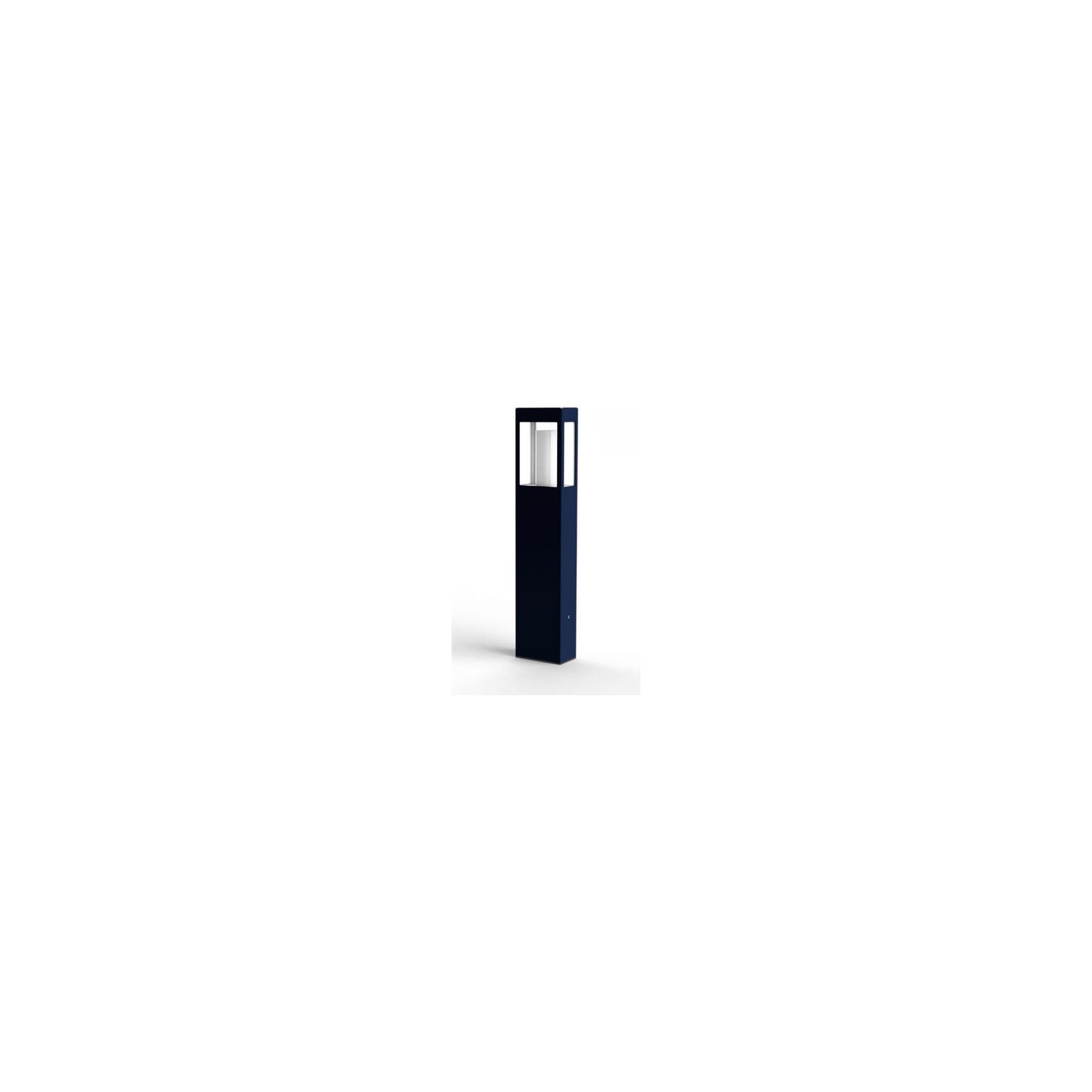 Brick Large Clear Glass Bollard with Removable Bulb Cover