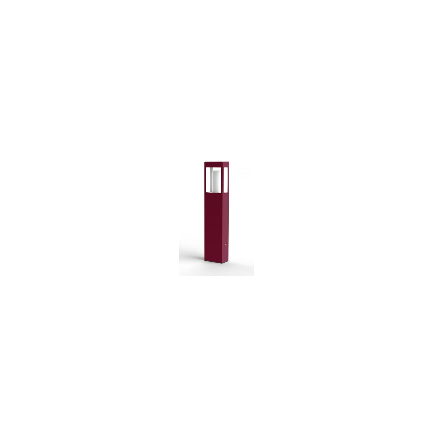 Brick Large Clear Glass Bollard with Removable Bulb Cover