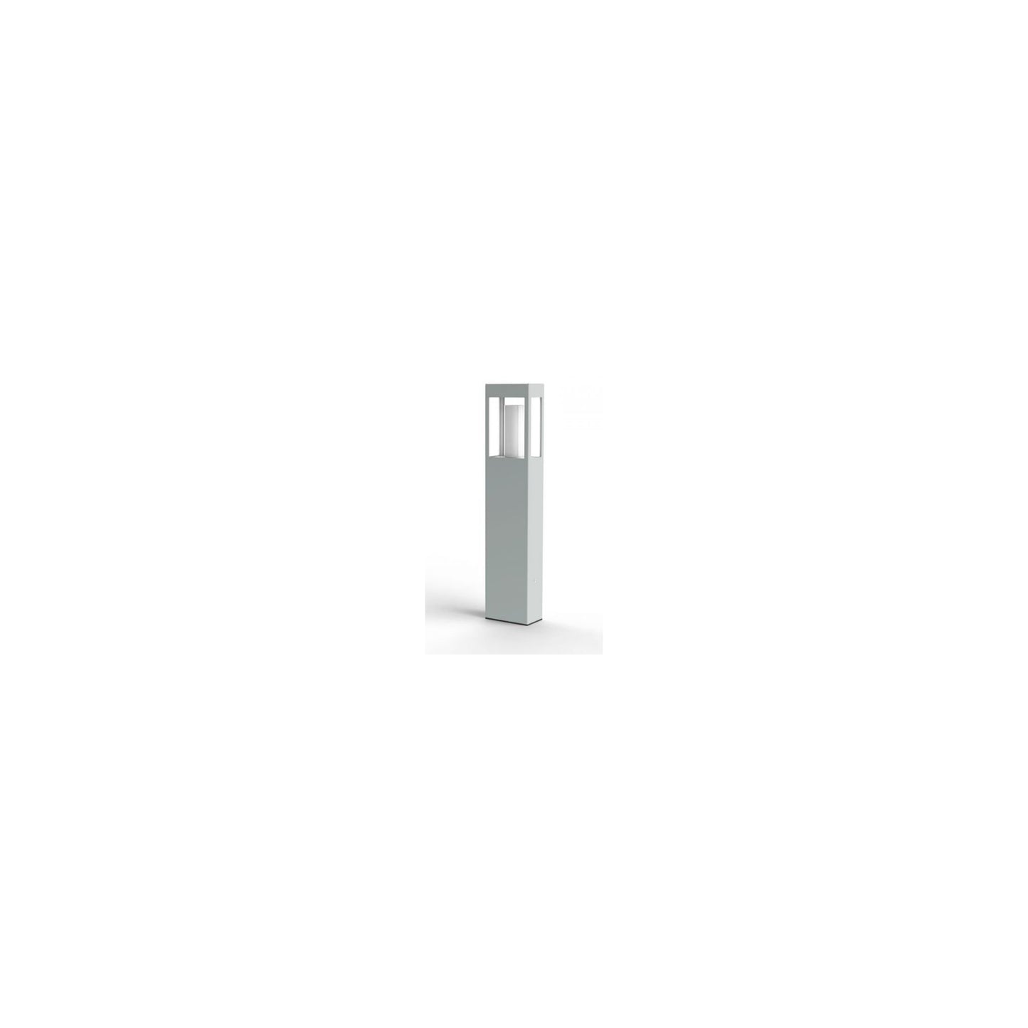 Brick Large Clear Glass Bollard with Removable Bulb Cover