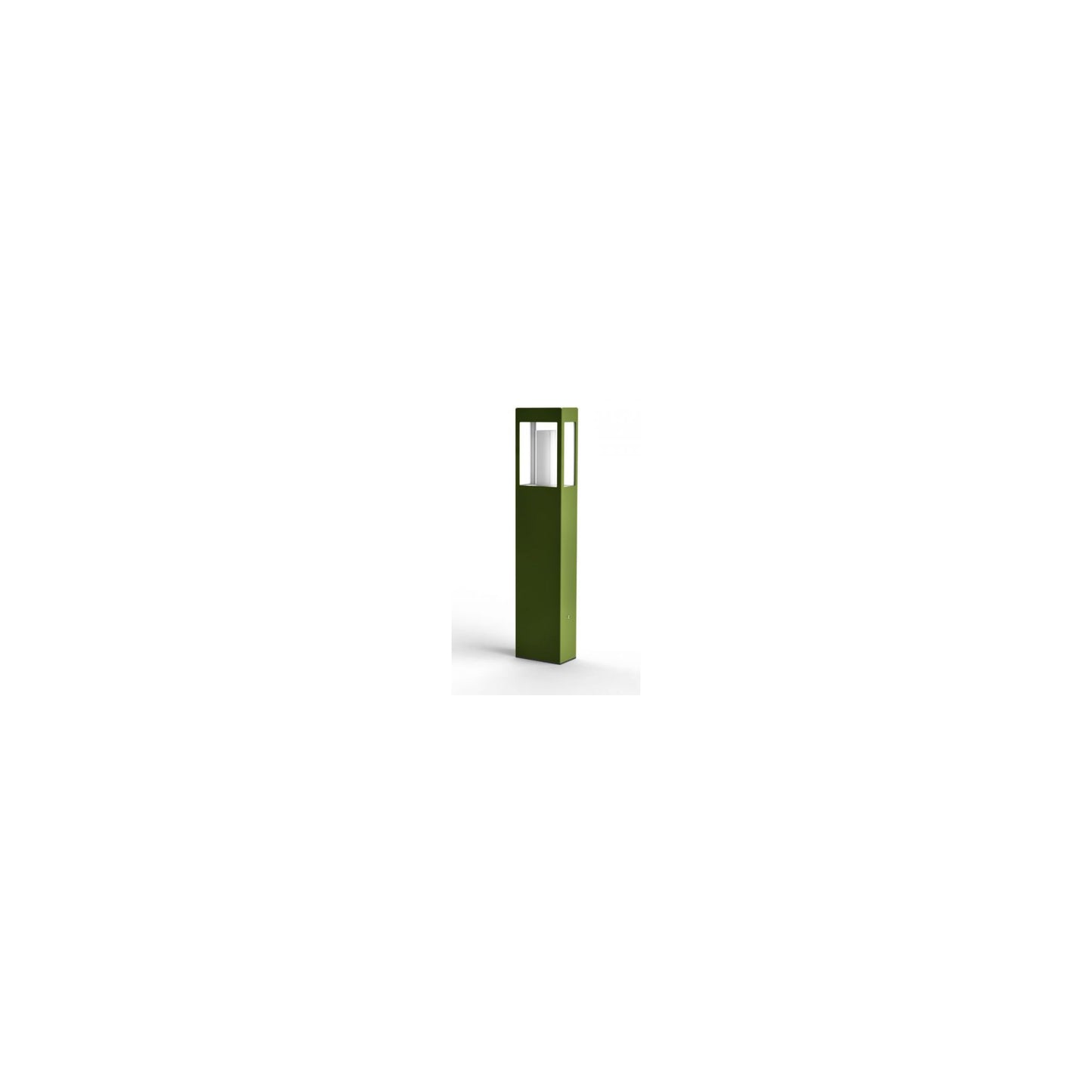 Brick Large Clear Glass Bollard with Removable Bulb Cover