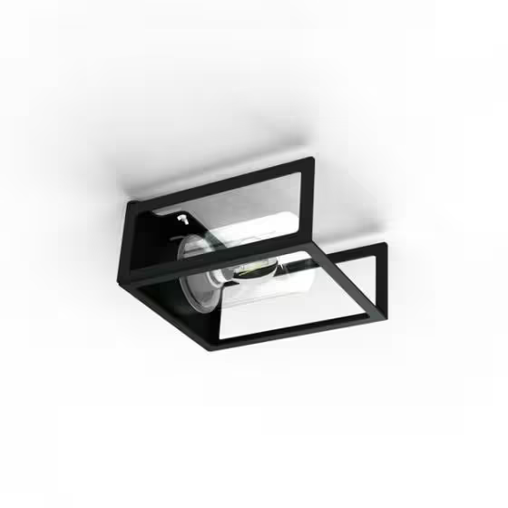 Hugy Clear Glass Decorative Multi-Position Light