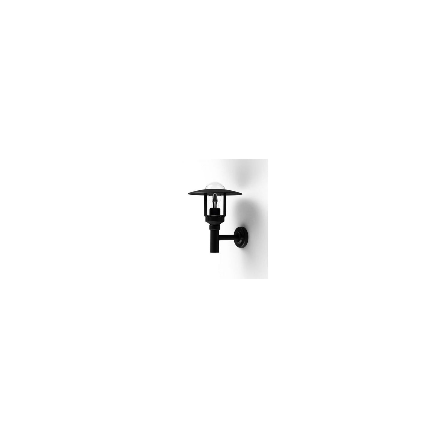 Newpark Model 2 Upwards Wall Bracket with Clear Glass