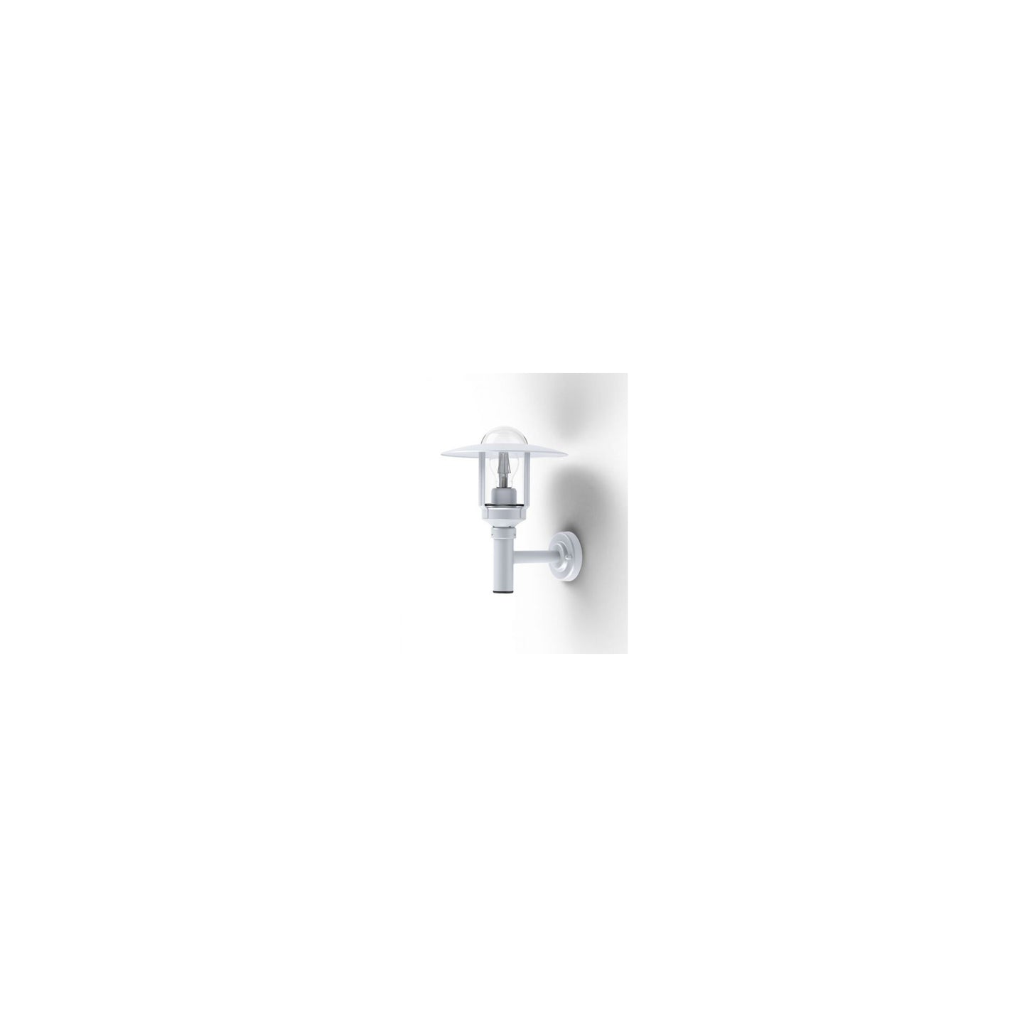 Newpark Model 2 Upwards Wall Bracket with Clear Glass