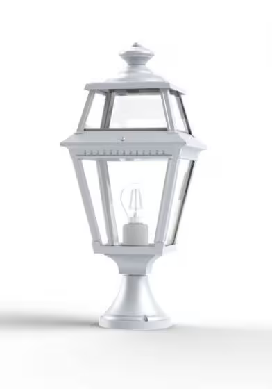 Place Des Vosges 2 Small Clear Glass Pedestal