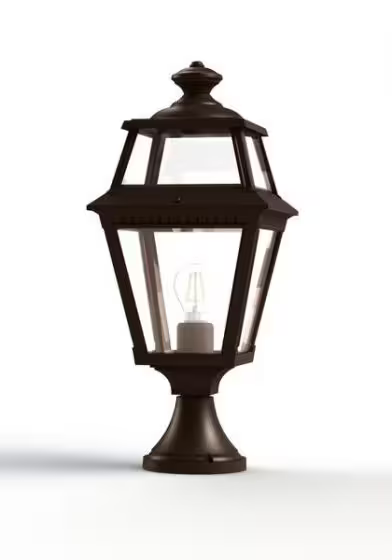 Place Des Vosges 2 Small Clear Glass Pedestal