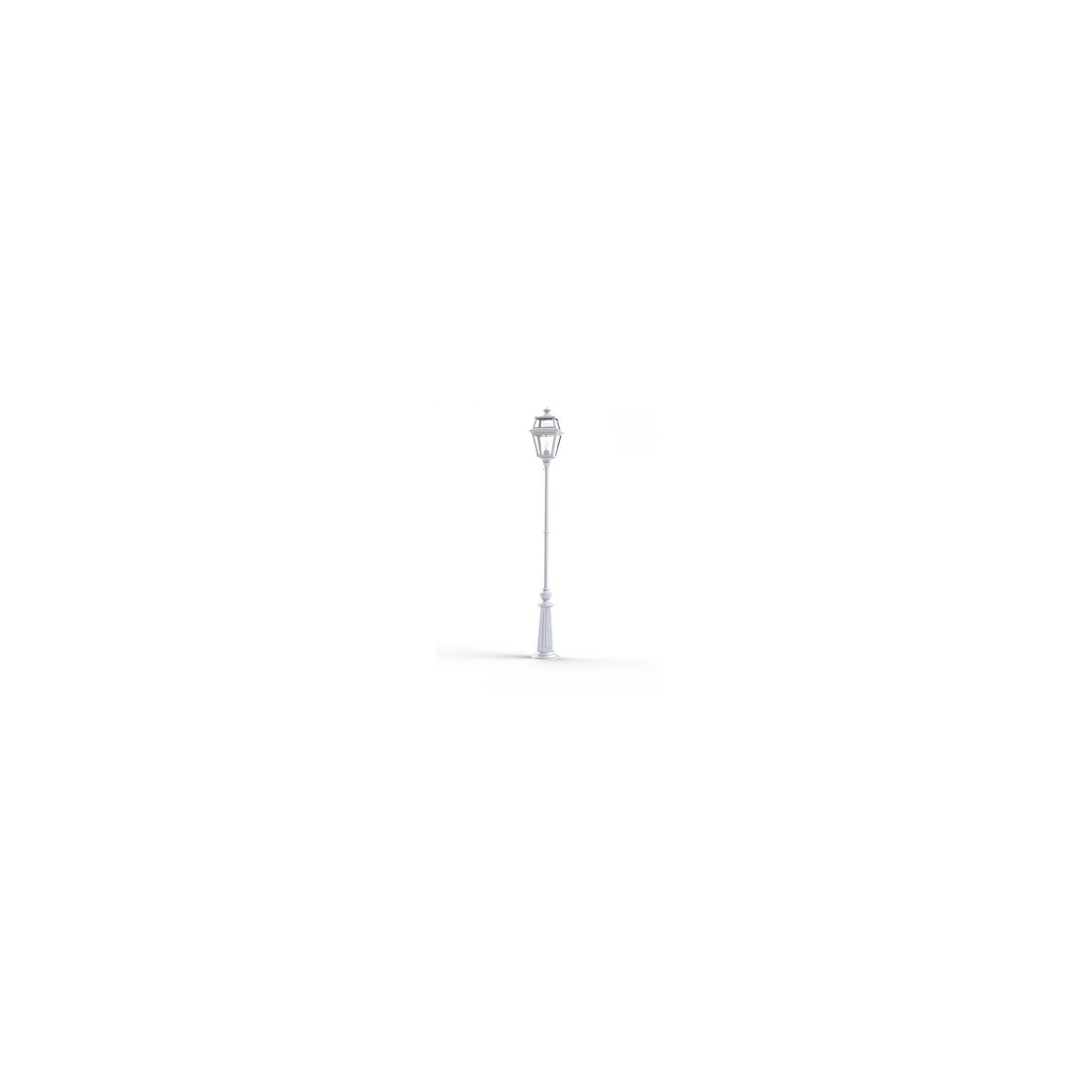 Place Des Vosges 2 Model 8 Large Clear Glass Lamp Post with Minimalist lines style lantern