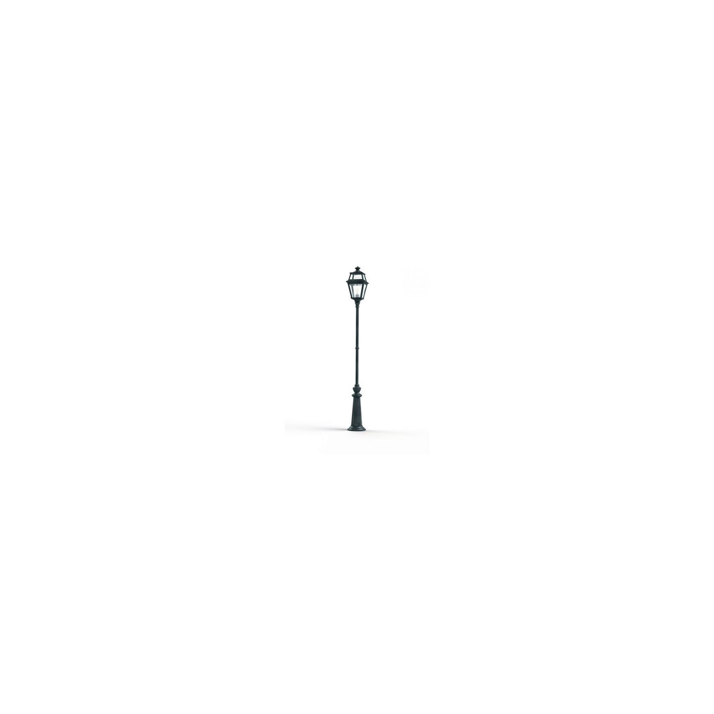 Place Des Vosges 2 Model 8 Large Clear Glass Lamp Post with Minimalist lines style lantern