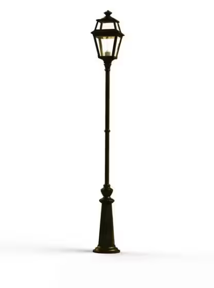 Place Des Vosges 2 Model 8 Large Clear Glass Lamp Post