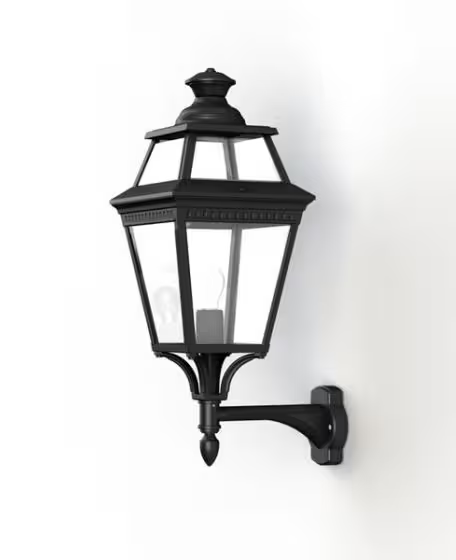 Place Des Vosges 3 Model 4 Clear Glass Upwards Wall Bracket