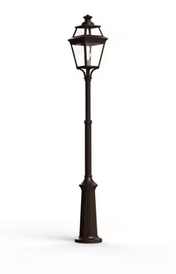 Place Des Vosges 3 Small Clear Glass Lamp Post