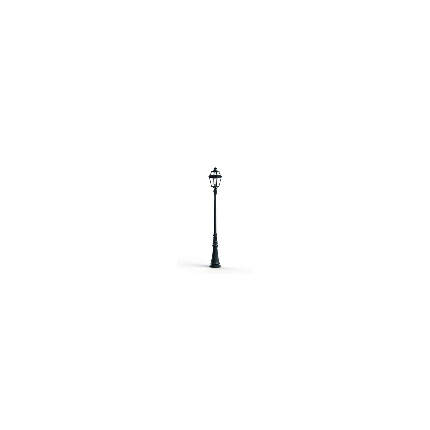 Place Des Vosges 3 Large Clear Glass Lamp Post with Minimalist lines style lantern