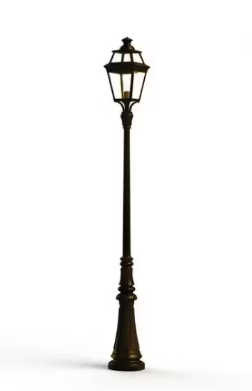Place Des Vosges 3 Large Clear Glass Lamp Post