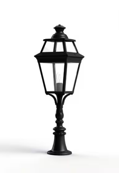 Place Des Vosges 3 Model 9 Clear Glass Padestal