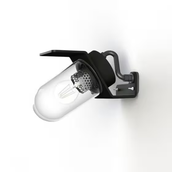 Sherlock Clear Glass Wall Light