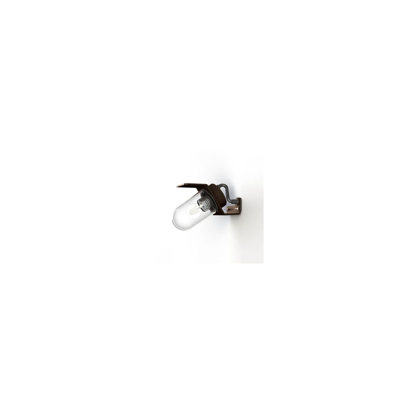 Sherlock Clear Glass Wall Light with Die-Cast Aluminium