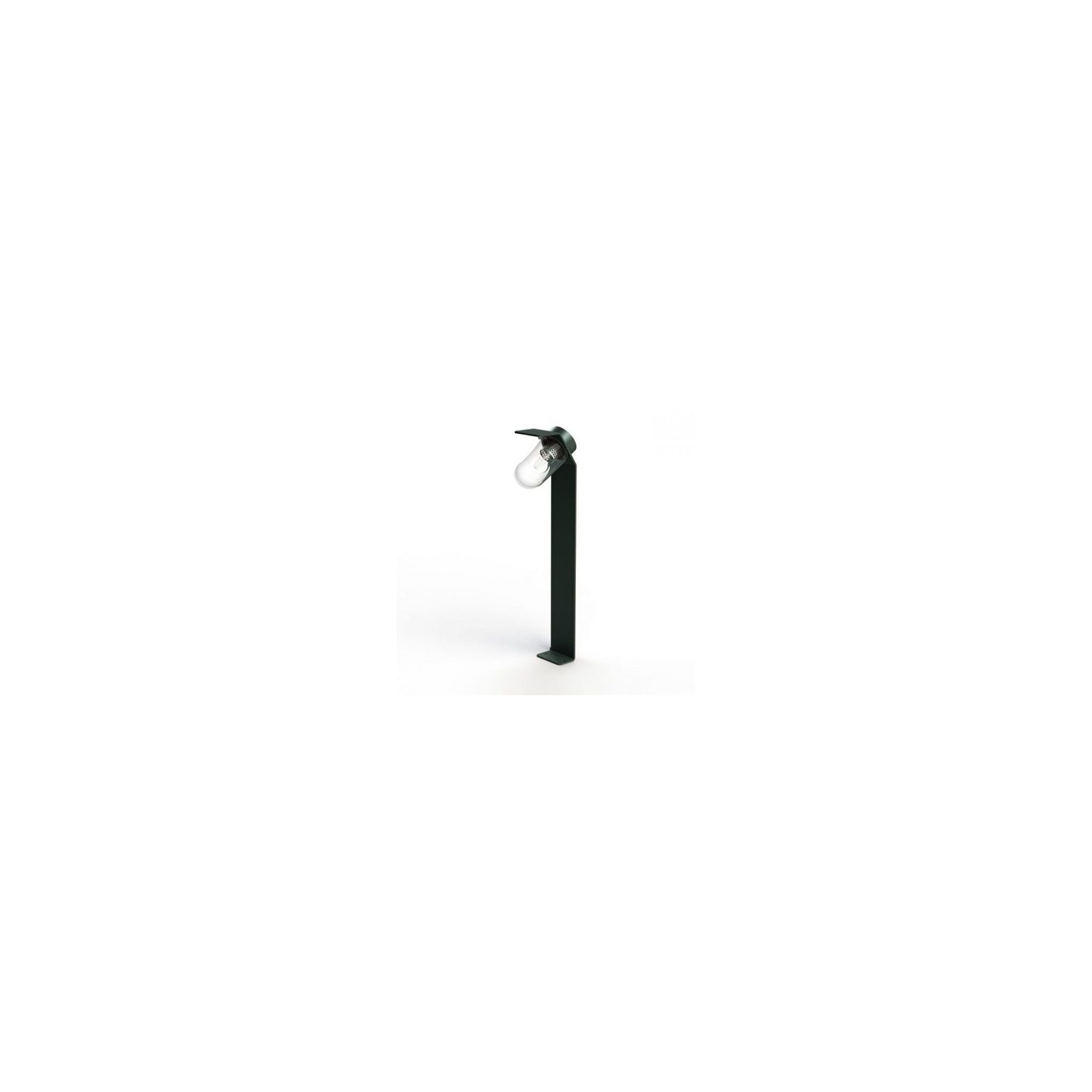 Sherlock Clear Glass Bollard with Extruded Aluminium Profile