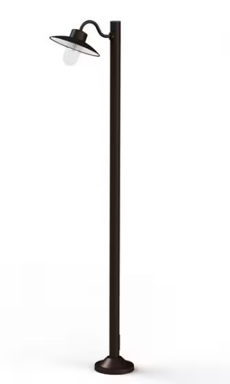 Belcour Model 4 Clear Glass Bollard Short Post