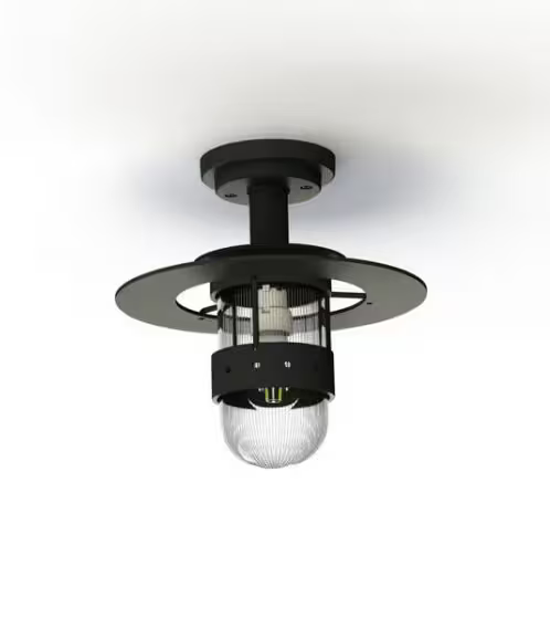 Kent Clear Prismatic Glass Ceiling Light