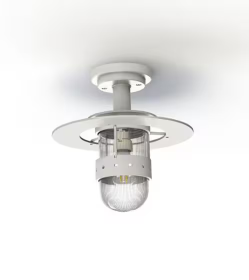 Kent Clear Prismatic Glass Ceiling Light
