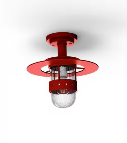 Kent Clear Prismatic Glass Ceiling Light