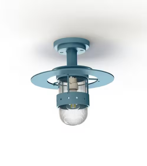 Kent Clear Prismatic Glass Ceiling Light