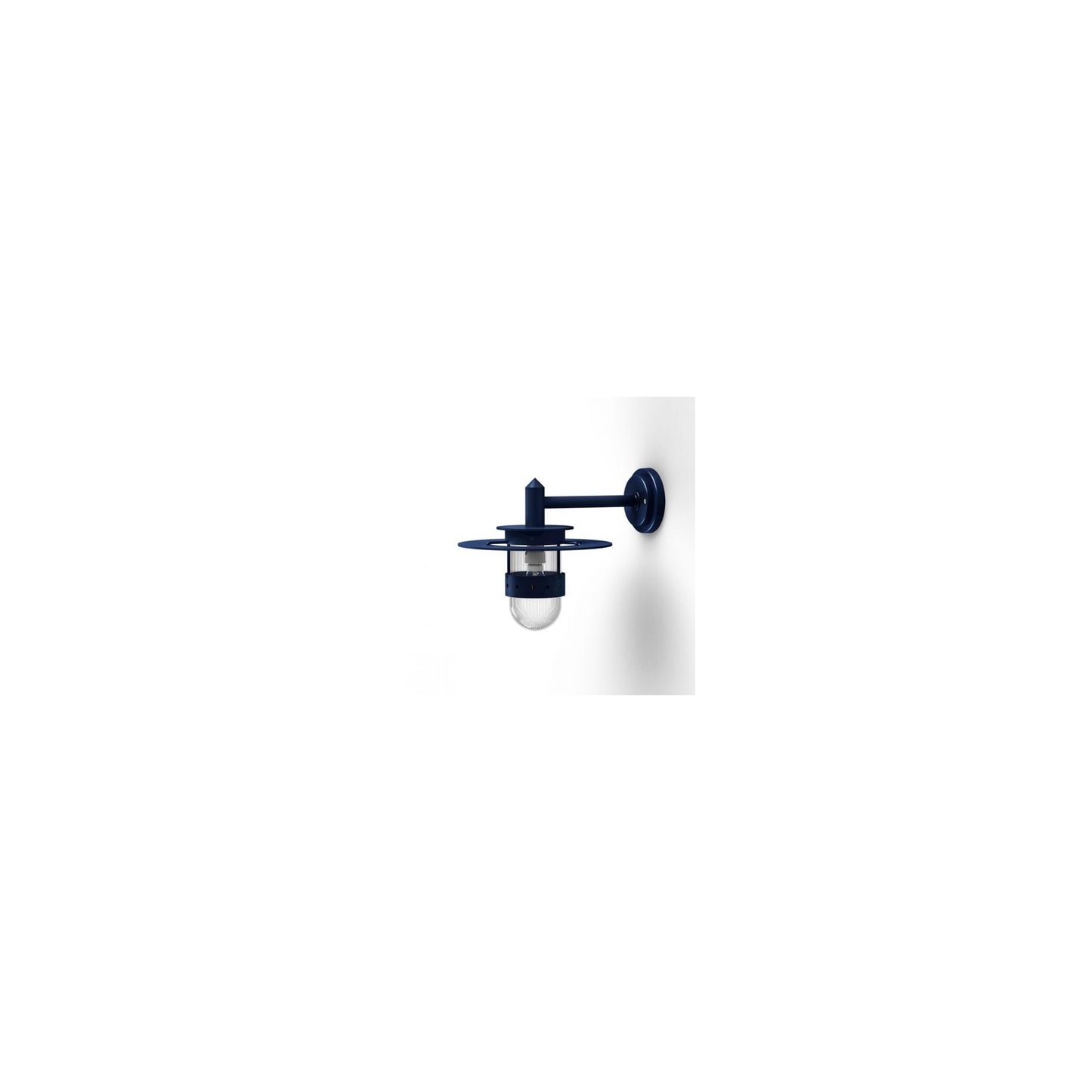Kent Clear Prismatic Glass Wall Light with Glare Reducing Ring