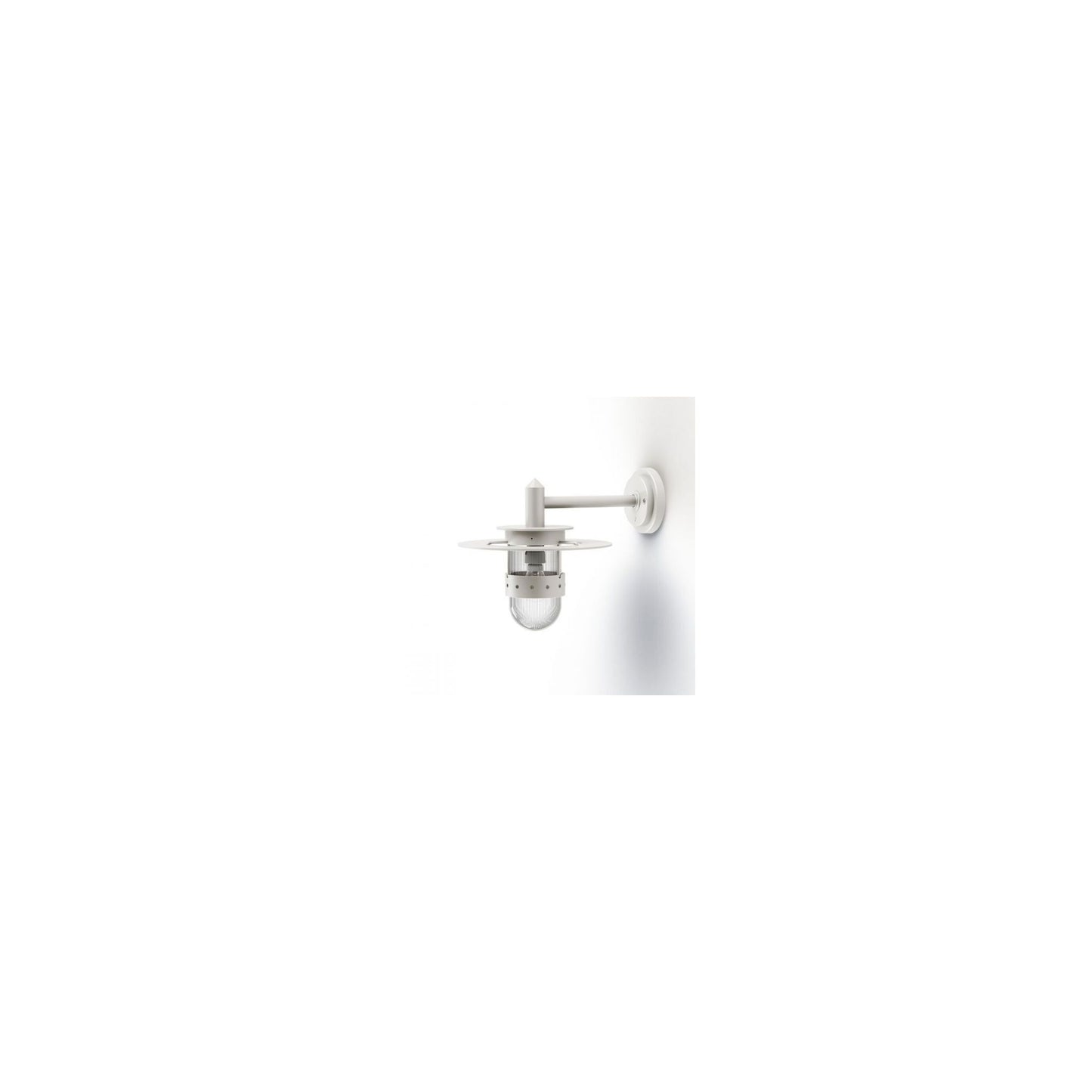 Kent Clear Prismatic Glass Wall Light with Glare Reducing Ring