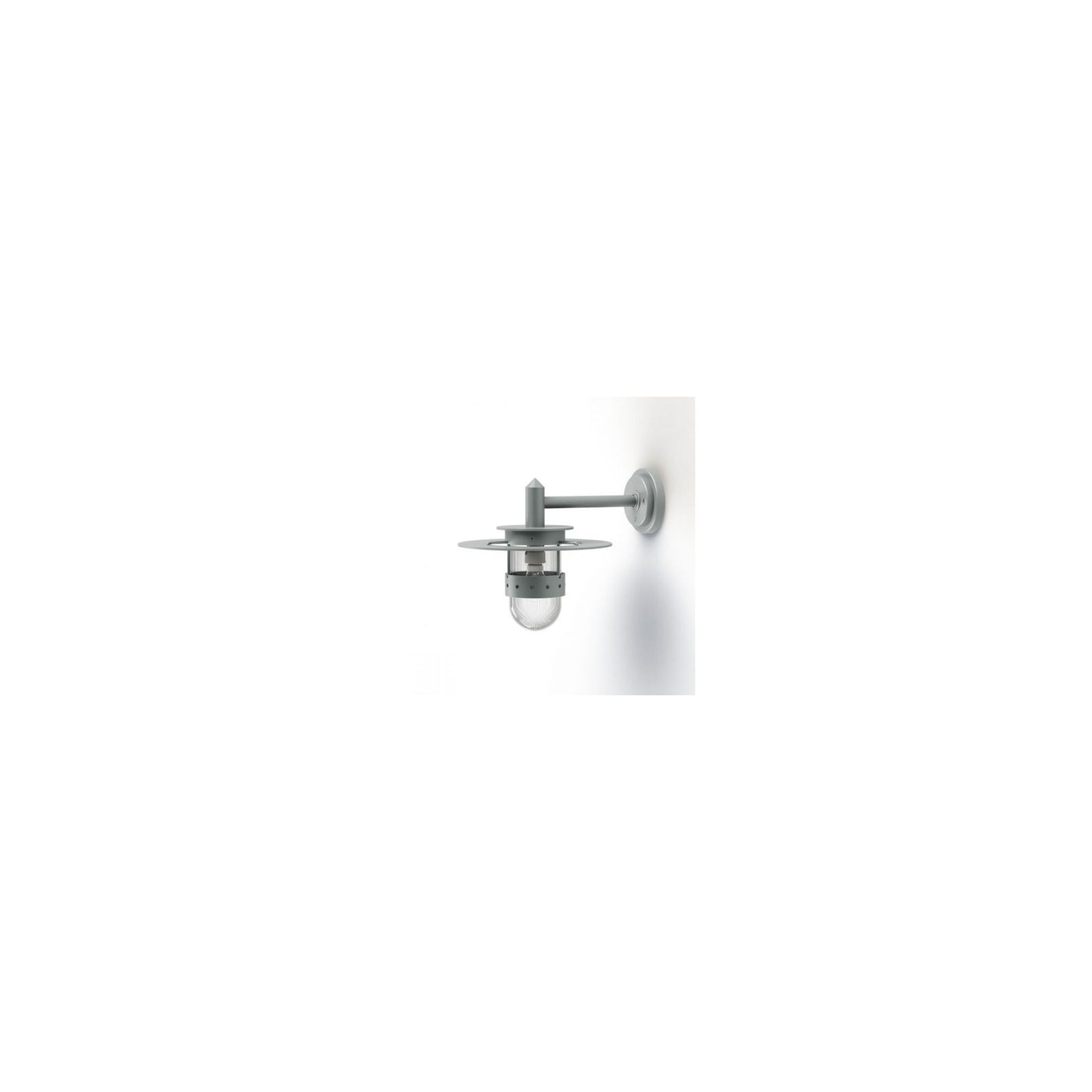 Kent Clear Prismatic Glass Wall Light with Glare Reducing Ring