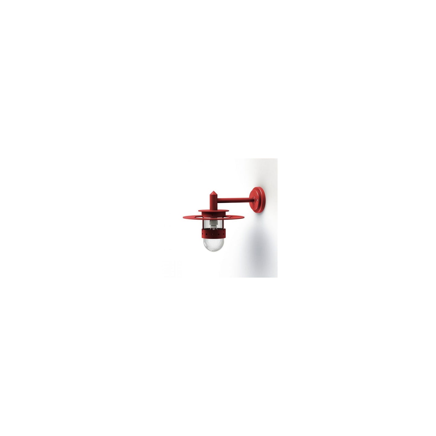 Kent Clear Prismatic Glass Wall Light with Glare Reducing Ring