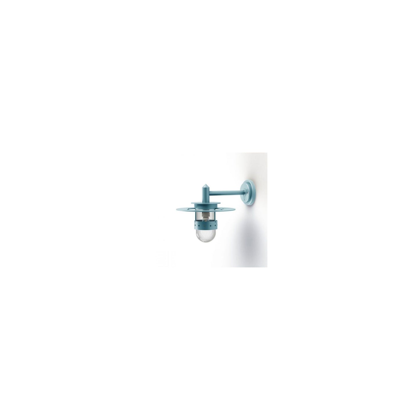 Kent Clear Prismatic Glass Wall Light with Glare Reducing Ring