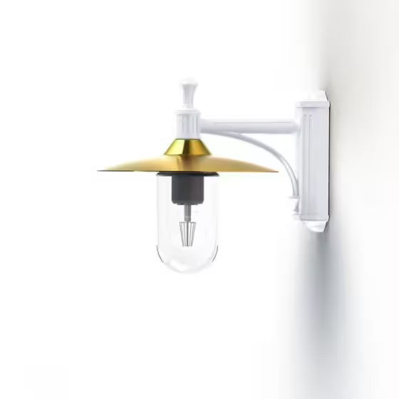 Montana Model 3 Clear Glass & Copper Shade Wall Light