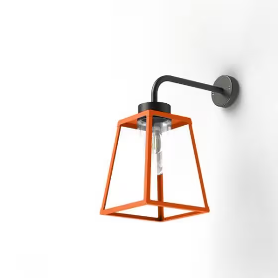 Lampiok Model 5 Wall Bracket Clear Glass Lantern
