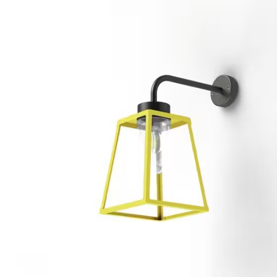 Lampiok Model 5 Wall Bracket Clear Glass Lantern