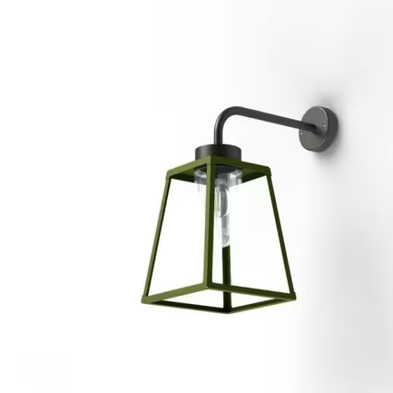 Lampiok Model 5 Wall Bracket Clear Glass Lantern
