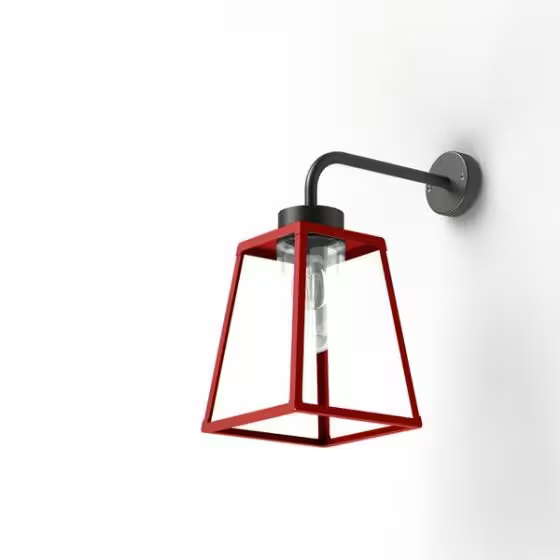 Lampiok Model 5 Wall Bracket Clear Glass Lantern